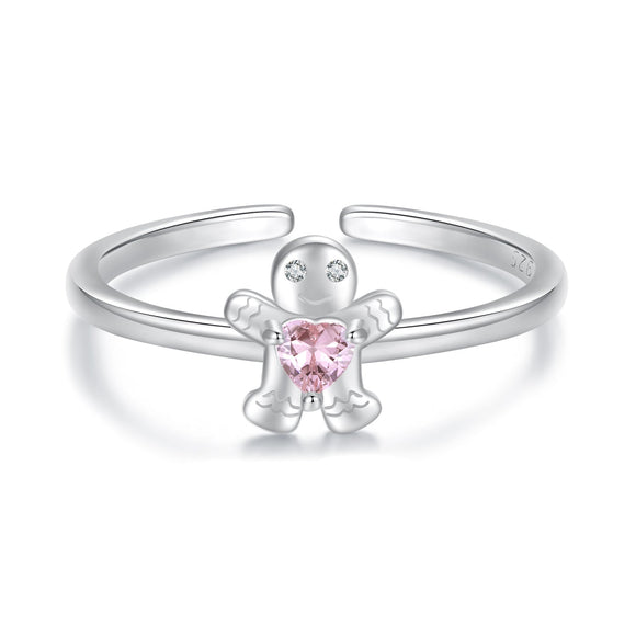 925 Sterling Silver White Gold Plated Pavé Setting CZ Ring