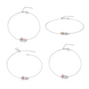 S925 Sterling Silver Adjustable Flower Bracelet for Women-5