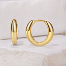 925 Sterling Silver Oxidized Hoop Earrings for Women-4