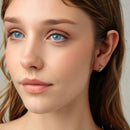 925 Sterling Silver Earrings with Plated White Gold and Gold for Women-7