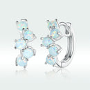 925 Sterling Silver Earrings with Translucent Opal-4