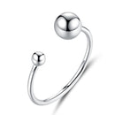 S925 Sterling Silver Plated Platinum Ring-1