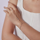 925 Sterling Silver White Gold Plated Moissanite Bracelet, 15+6cm, for Women-5