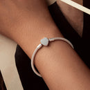 925 Sterling Silver Bracelet 17.0cm Inner Diameter for Women-5