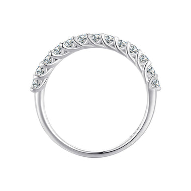 925 Sterling Silver Moissanite 0.03ct Ring Size 6A for Women
