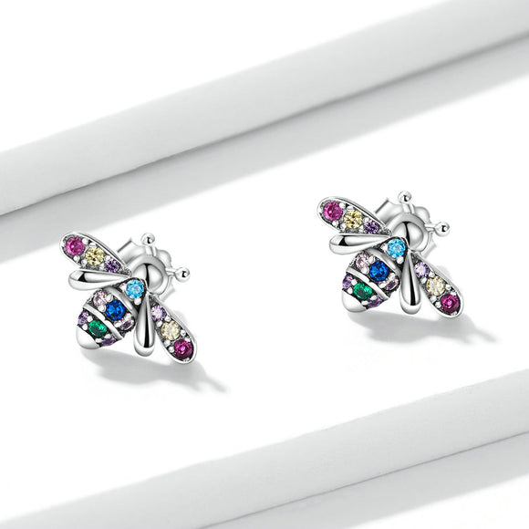 925 Sterling Silver Pavé Setting CZ Earrings for Women