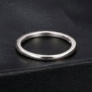 925 Sterling Silver 0.01ct Moissanite Ring in Size 8A-1