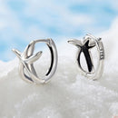 925 Sterling Silver Oxidized Silver Earrings 1.2*1.5cm for Women-3