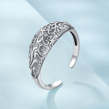 925 Sterling Silver & Oxidized Silver Rings for Men - 0