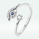 S925 Sterling Silver Pavé Set CZ Oxidized Silver Ring-2