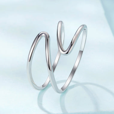 925 Sterling Silver Oxidized Silver 0.12-0.9cm Ring for Unisex - 0