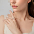 925 Sterling Silver Oxidized Silver Ring for Women-7