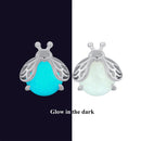 925 Sterling Silver Luminous Stone Earrings-2