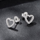 925 Sterling Silver Moissanite 0.10 Carat Earrings for Women-4