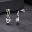 925 Sterling Silver 0.5 Carat Moissanite Earrings for Women-4