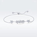 925 Sterling Silver Bracelet 22cm for Women-6