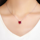 925 Sterling Silver Necklace with 1.5x1.3 cm Pendant for Women-9