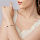 925 Sterling Silver White Gold Plated Bracelet 15+6cm for Women-5