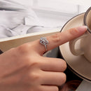 925 Sterling Silver Heart-Shaped Moonstone Ring for Women-5