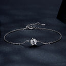 S925 Sterling Silver Moissanite Bracelet 15+3cm for Women-2