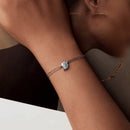 925 Sterling Silver White Gold Plated Bracelet with Enamel Process-6