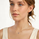 925 Sterling Silver + Nano Opal Stone Pendant Necklace for Women-4