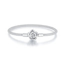 925 Sterling Silver Bracelet with Oxidized Finish and CZ 17.0 cm-2