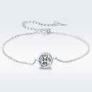 925 Sterling Silver & Platinum Plated CZ Bracelet for Women-4