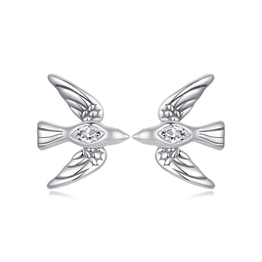 925 Sterling Silver Oxidized CZ Earrings for Women - 0