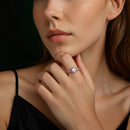 925 Sterling Silver Moissanite Ring 1ct Size 6-6