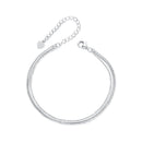 925 Sterling Silver & White Gold Plated Bracelet-2