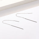 925 Sterling Silver Plated Platinum Earrings-3