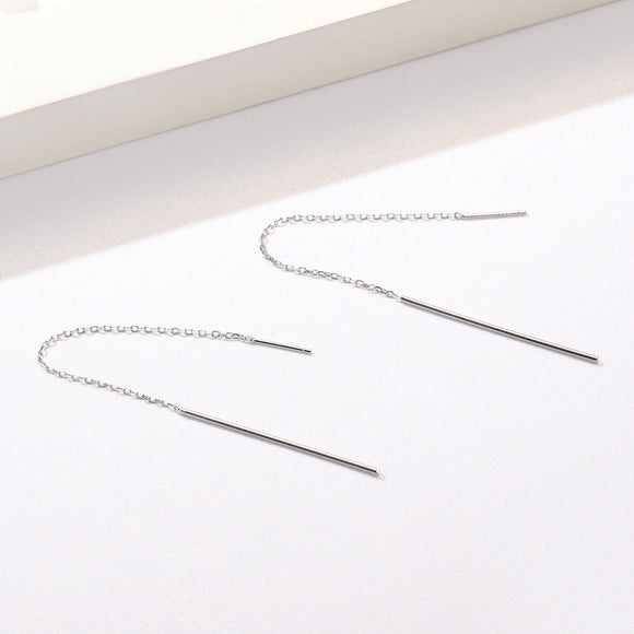 925 Sterling Silver Plated Platinum Earrings