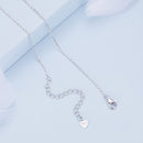 925 Sterling Silver Butterfly Necklace with Pavé Setting CZ, 40cm Length for Women-6