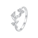 925 Sterling Silver Pave Setting CZ 1.5mm Ring-1
