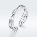 S925 Sterling Silver Ring 0.4cm Width-2