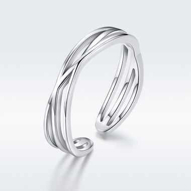 S925 Sterling Silver Ring 0.4cm Width - 0