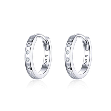 925 Sterling Silver Earrings with Pavé Setting CZ for Women