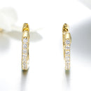 925 Sterling Silver 1.3cm Pavé Set CZ Earrings-3