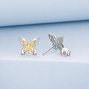 925 Sterling Silver White Gold Plated Small Earrings-2