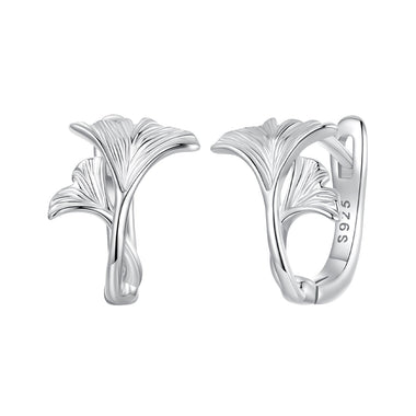 925 Sterling Silver Earrings - 1.3*0.95cm - Plated White Gold - For Women - 0