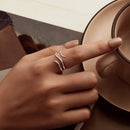 925 Sterling Silver Oxidized Silver Adjustable Ring for Men-7