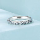 925 Sterling Silver Oxidized 2.8mm Band Ring Size 6.0 for Women-4