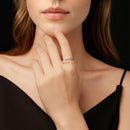 925 Sterling Silver Moissanite & Freshwater Pearl Ring, White Gold Plated, Size E for Women-5