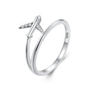 925 Sterling Silver Ring with Pavé Setting CZ, Size 6.0, Oxidized Finish for Women-3