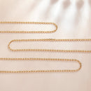 925 Sterling Silver Gold Plated 40cm Necklace for Women-5