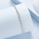 925 Sterling Silver Bracelet 17cm with Oxidized Finish-1