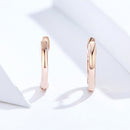 925 Sterling Silver Plated Black Gold Earrings for Women-8