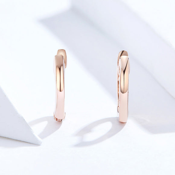 925 Sterling Silver Plated Black Gold Earrings for Women