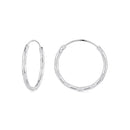 925 Sterling Silver Plated White Gold Earrings 3.0cm for Women-4